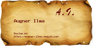 Augner Ilma névjegykártya